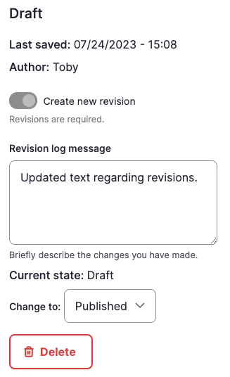 Revision UI